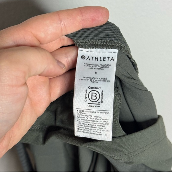 Athleta Trekkie North Jogger Pant Hiking Trail  Arbor Olive #405726 - Picture 14 of 15
